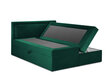 Voodi Mazzini Beds Yucca 200x200 cm, roheline цена и информация | Voodid | hansapost.ee