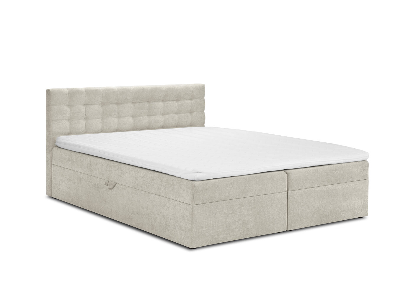 Voodi Mazzini Beds Jade 200x200 cm, beeži värvi hind ja info | Voodid | hansapost.ee