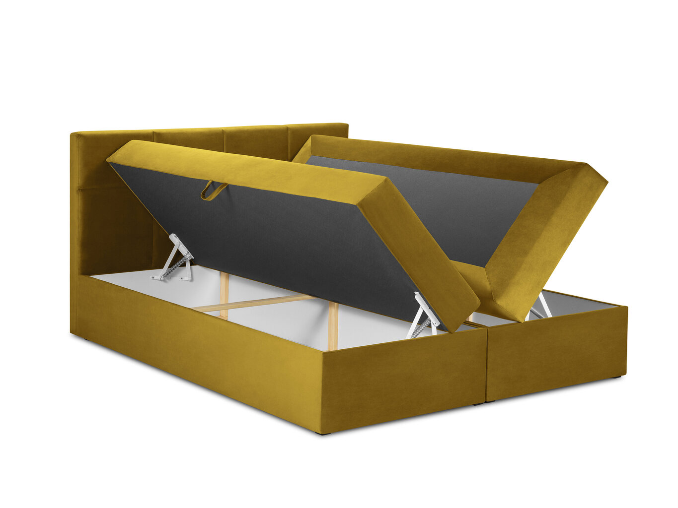 Voodi Mazzini Beds Mimicry 200x200 cm, kollane hind ja info | Voodid | hansapost.ee