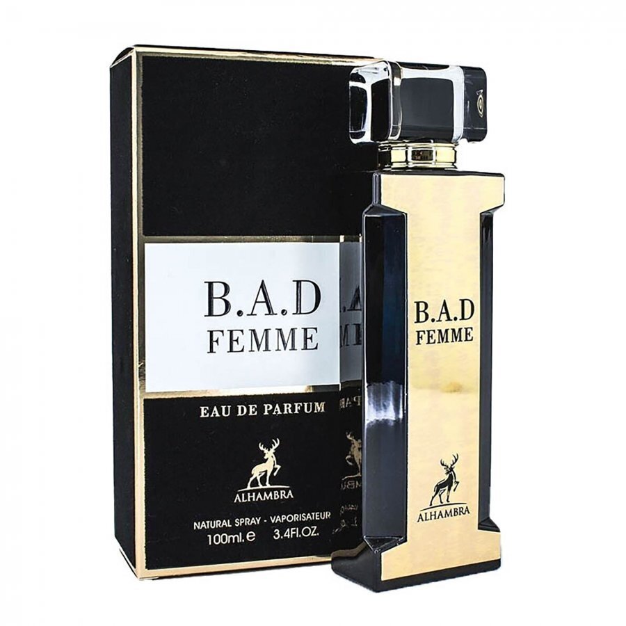 Lõhnastatud vesi Alhambra BAD Femme EDP naiste jaoks, 100 ml цена и информация | Parfüümid naistele | hansapost.ee