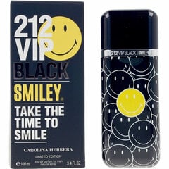 Meeste parfüüm Carolina Herrera 212 VIP Black Smiley EDP (100 ml) hind ja info | Parfüümid meestele | hansapost.ee