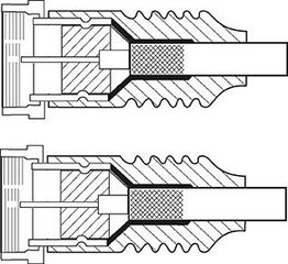 Плоский коаксиальный кабель, защищен от различных погодных условий, длиной 2,5 м цена и информация | Кабели и провода | hansapost.ee