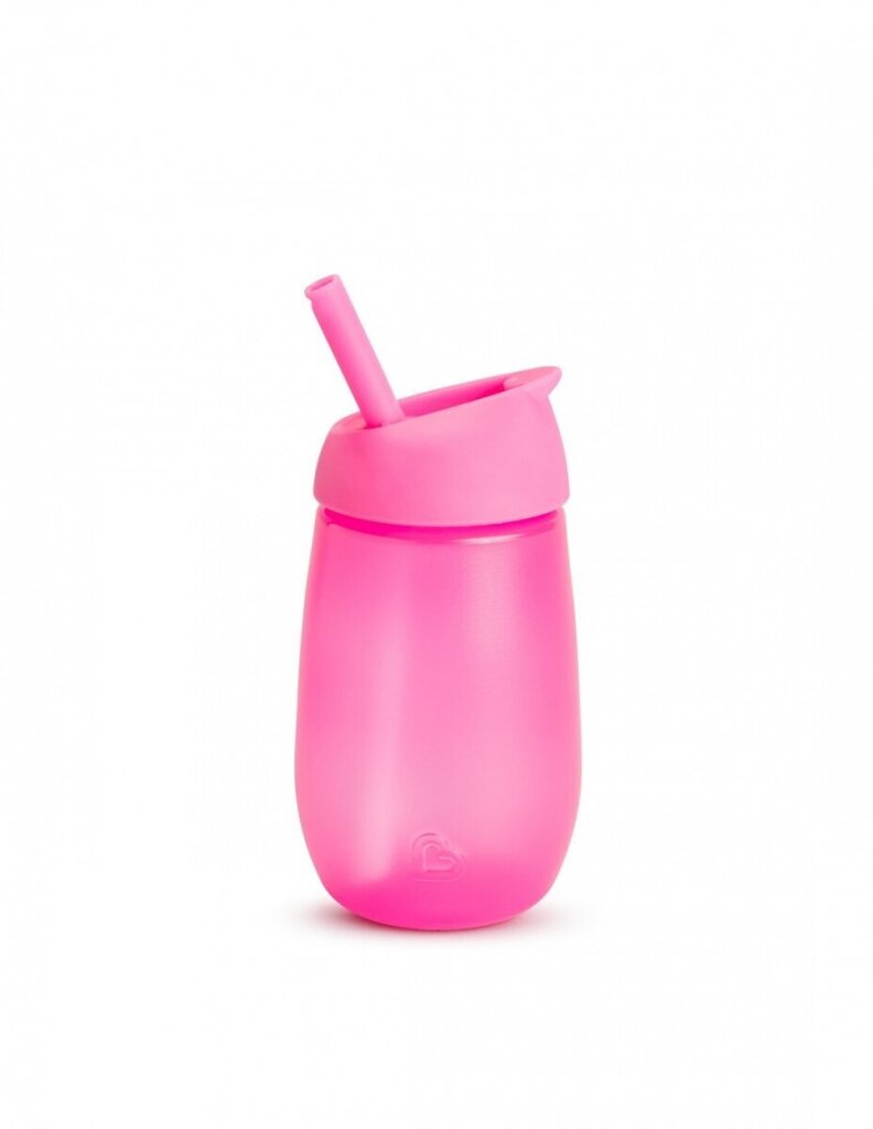 Pudel koos kõrrega Munchkin Simple Clean, roosa цена и информация | Lutipudelid ja tarvikud | hansapost.ee