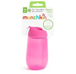 Поилка с трубочкой Munchkin Simple Clean, розовая цена и информация | Бутылочки и аксессуары | hansapost.ee