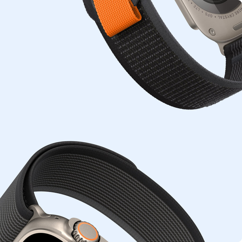 Dux Ducis Velcro Sports Strap YJ Version, Black Gray hind ja info | Nutikellade aksessuaarid ja tarvikud | hansapost.ee