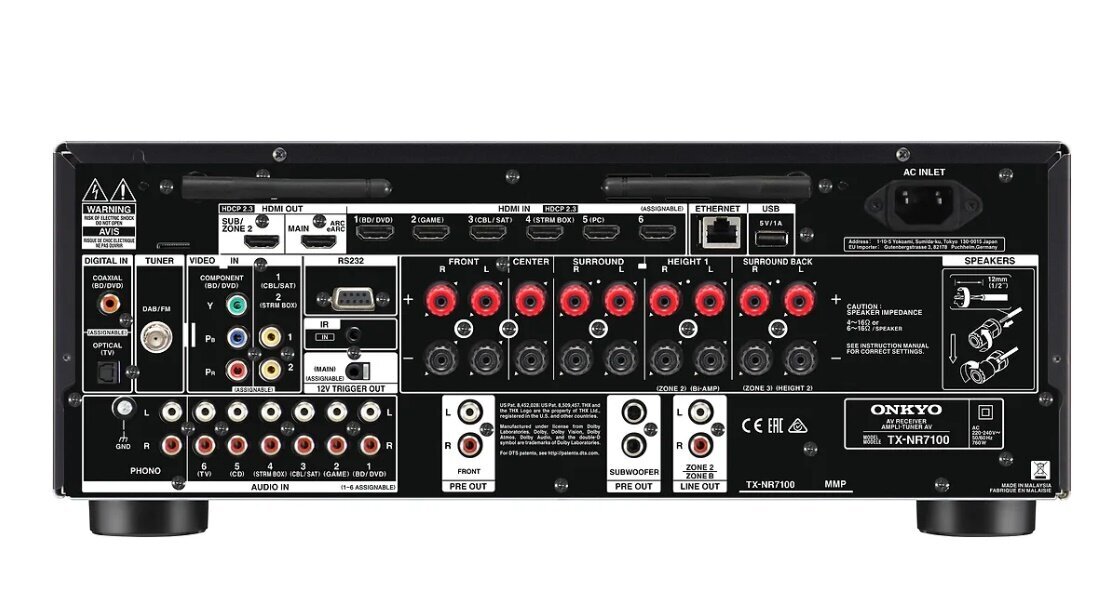 Onkyo TX-NR7100 9.2 AV hind ja info | Kodukino | hansapost.ee