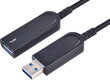 Fuj:tech USB A 3.2 Gen1 AOC, 15m цена и информация | Juhtmed ja kaablid | hansapost.ee