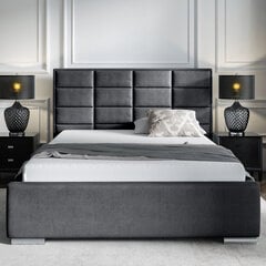 Кровать Selsey Elibin, 140x200 см, темно-серая цена и информация | Кровати | hansapost.ee