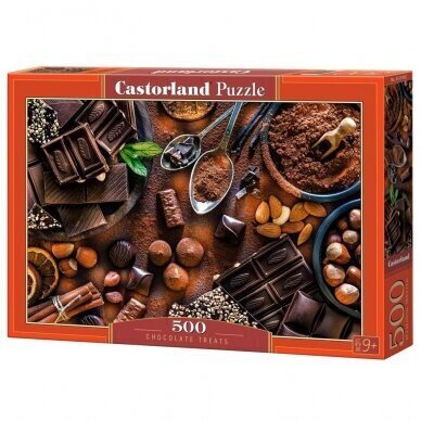 Pusle šokolaadiga Castorland Chocolate Treats. 500 o. цена и информация | Pusled lastele ja täiskasvanutele | hansapost.ee
