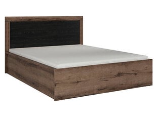 Кровать BRW Balin 160x200 см, тёмно-коричневая/чёрная цена и информация | Кровати | hansapost.ee