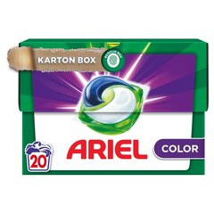 Капсулы для стирки «Ariel» Color+, 20 шт цена и информация | Моющие средства | hansapost.ee