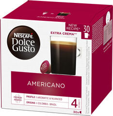 Dolce Gusto Americano kohvikapsel, 30 tk. 240 g hind ja info | Kohv ja kakao | hansapost.ee