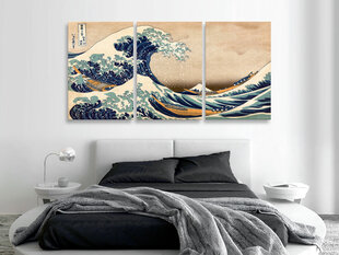Картина - The Great Wave off Kanagawa (3 части) цена и информация | Картины, живопись | hansapost.ee