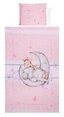 Lorelli laste voodipesukomplekt Butterflies Pink, 100x150 cm, 4-osaline hind ja info | Laste voodipesu | hansapost.ee