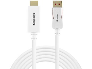 Sandberg 509-16 DisplayPort 1.4-HDMI 4K60Hz 2m цена и информация | Кабели и провода | hansapost.ee