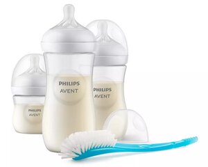 Pudelite komplekt Philips Avent Natural Response Scd837/12, 0 kuud+, 3 tk. цена и информация | Бутылочки и аксессуары | hansapost.ee