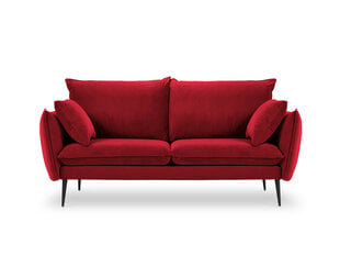 Двухместный бархатный диван Milo Casa Elio, красный/черный цена и информация | Диваны | hansapost.ee
