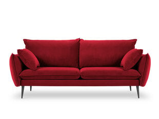 Четырехместный бархатный диван Milo Casa Elio, красный/черный цена и информация | Диваны | hansapost.ee