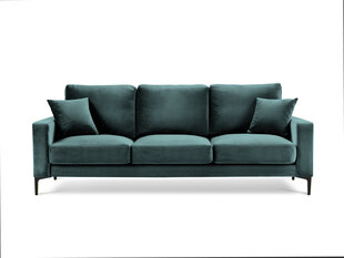 Трехместный бархатный диван Kooko Home Harmony, зеленый цена и информация | Диваны | hansapost.ee