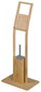 Tualettpaberi hoidja ja harjaga alus 82x16,3 cm, bambus hind ja info | Vannitoa aksessuaarid | hansapost.ee