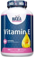 E-vitamiini segatud tokoferoolid 400 RÜ Haya Labs, 60 geelkapslit hind ja info | Toidulisandid tervise edendamiseks | hansapost.ee