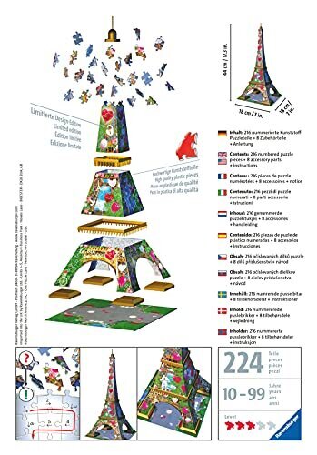 3D Pusle Ravensburger Eiffeli torni väljaanne Love, 216 tk hind ja info | Pusled lastele ja täiskasvanutele | hansapost.ee