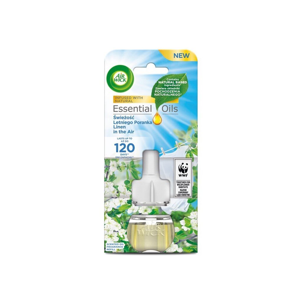 Air Wick Eeterlike õlide täiteaine elektrilise õhuvärskendaja jaoks Summer Morning Freshness 19 ml hind ja info | Õhuvärskendajad | hansapost.ee