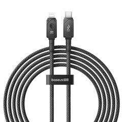 Кабель для быстрой зарядки Baseus USB-C/Lightning 20 Вт, 2 м (черный) цена и информация | Кабели для телефонов | hansapost.ee