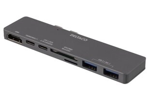 Deltaco USBC-1290 цена и информация | Адаптеры и USB-hub | hansapost.ee