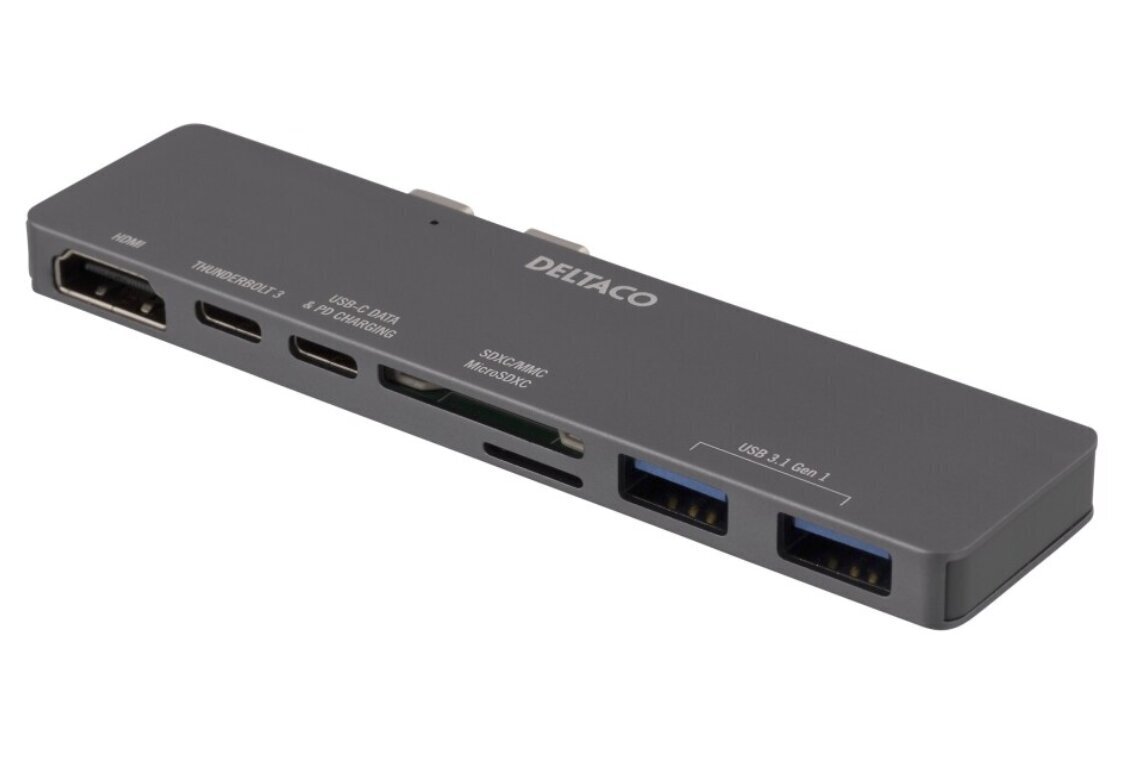 Deltaco USBC-1290 цена и информация | USB adapterid ja jagajad | hansapost.ee
