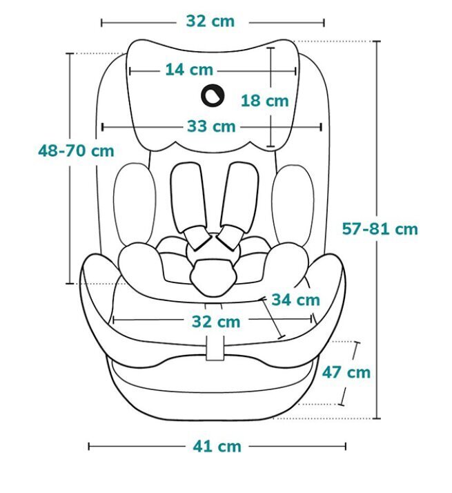 Turvatool Lionelo Hugo i-Size, 15-36 kg, Black Carbon цена и информация | Turvatoolid ja turvahällid | hansapost.ee