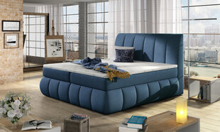 Кровать  Vincenzo, 160х200 см, синяя цена и информация | Кровати | hansapost.ee
