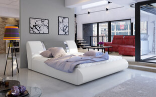 Кровать  Flavio, 140х200 см, белый/серый цвет цена и информация | Кровати | hansapost.ee