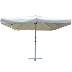 Aia päikesevari Patio Resto 3,5 x 3,5 cm, valge hind ja info | Päikesevarjud ja markiisid | hansapost.ee