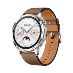 Huawei Watch GT 4 46mm Brown Leather 55020BGW цена и информация | Смарт-часы (smartwatch) | hansapost.ee