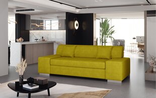 Diivan Porto 3, 210x90x98 cm, kollane price and information | Sofa beds and sofas | hansapost.ee