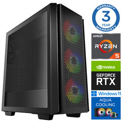 INTOP AQUA Ryzen 5 7600X 16GB DDR5 500SSD M.2 NVME RTX4060Ti 8GB WIN11 hind ja info | Lauaarvutid | hansapost.ee