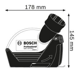 Вытяжной кожух Gde 125 EA-S Bosch 1600A003DH цена и информация | Шлифовальные машины | hansapost.ee