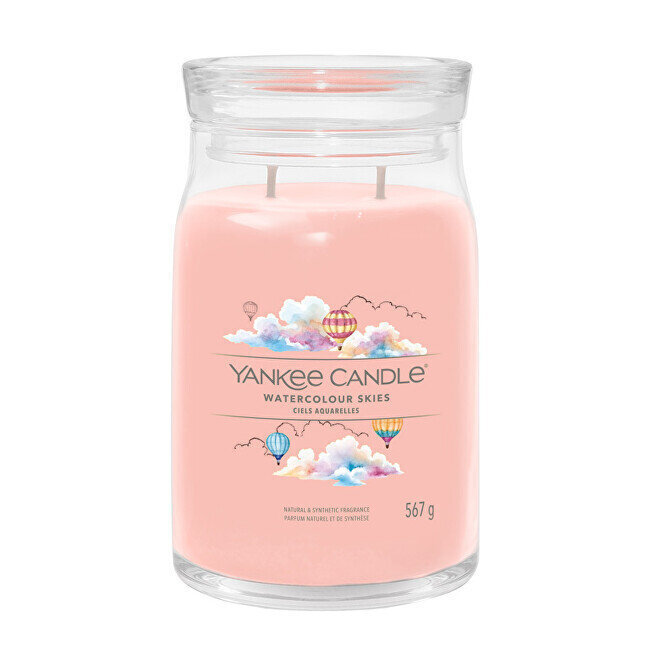 Lõhnaküünal Yankee Candle Watercolor Skies 567 g hind ja info | Küünlad, küünlajalad | hansapost.ee
