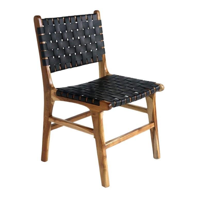 2-tooliga komplekt Perugia, pruun/must цена и информация | Köögitoolid, söögitoolid | hansapost.ee