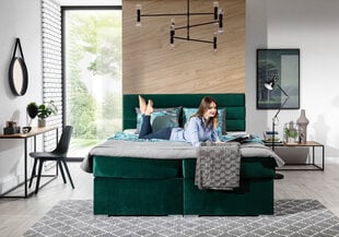 Кровать  Softy, 180х200 см, зеленый цвет цена и информация | Кровати | hansapost.ee