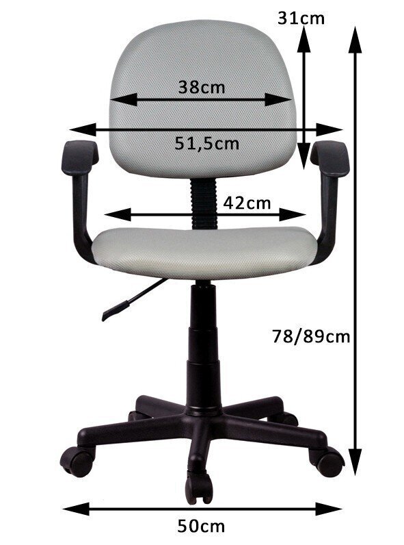 Kontoritool Akord FD-3, punane/must цена и информация | Kontoritoolid | hansapost.ee