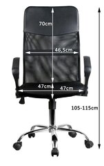 Офисное кресло Akord OCF-7, черное/красное цена и информация | Офисные кресла | hansapost.ee