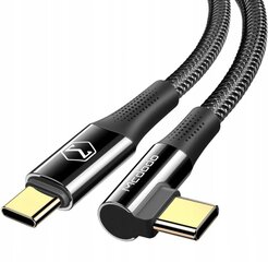 McDodo USB-C PD 2.0 QC 4.0 5A 100W 2M must CA-8323 nurgakaabel telefonile hind ja info | Juhtmed ja kaablid | hansapost.ee