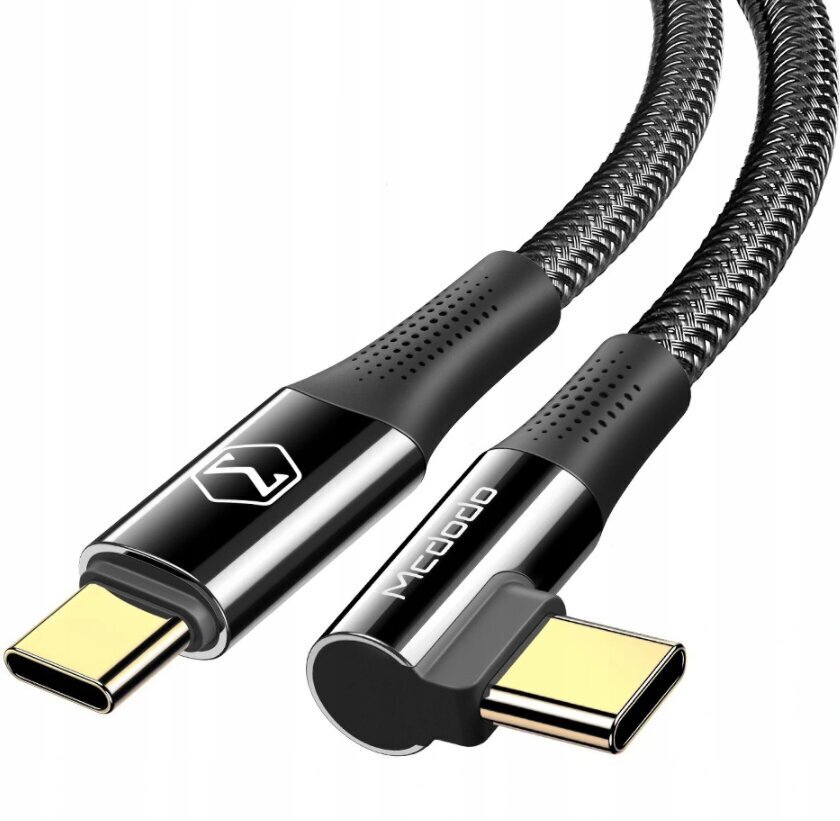 McDodo USB-C PD 2.0 QC 4.0 5A 100W 2M must CA-8323 nurgakaabel telefonile цена и информация | Juhtmed ja kaablid | hansapost.ee