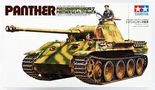 Сборная пластиковая модель Tamiya - Panzerkampfwagen V Panther (Sd.kfz. 171) Ausf. A, 1/35, 35065 цена и информация | Tamiya Детям от 3 лет | hansapost.ee