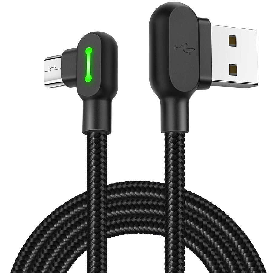 McDodo telefonikaabel Kiirlaadimine, 90° LED MICRO USB 0.5m CA-5770 цена и информация | Mobiiltelefonide kaablid | hansapost.ee