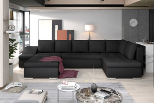 Мягкий угловой диван Giovanni, черный цвет цена и информация | Угловые диваны | hansapost.ee