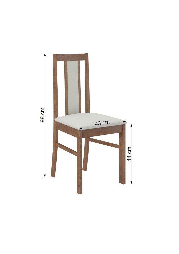Söögitoa komplekt ADRK Furniture Rodos 59, beež/hall цена и информация | Söögilauakomplektid | hansapost.ee