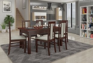 Обеденный гарнитур ADRK Furniture Rodos 59, коричневый/бежевый цвет цена и информация | Комплекты мебели для столовой | hansapost.ee